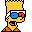 Bart in 3D icon